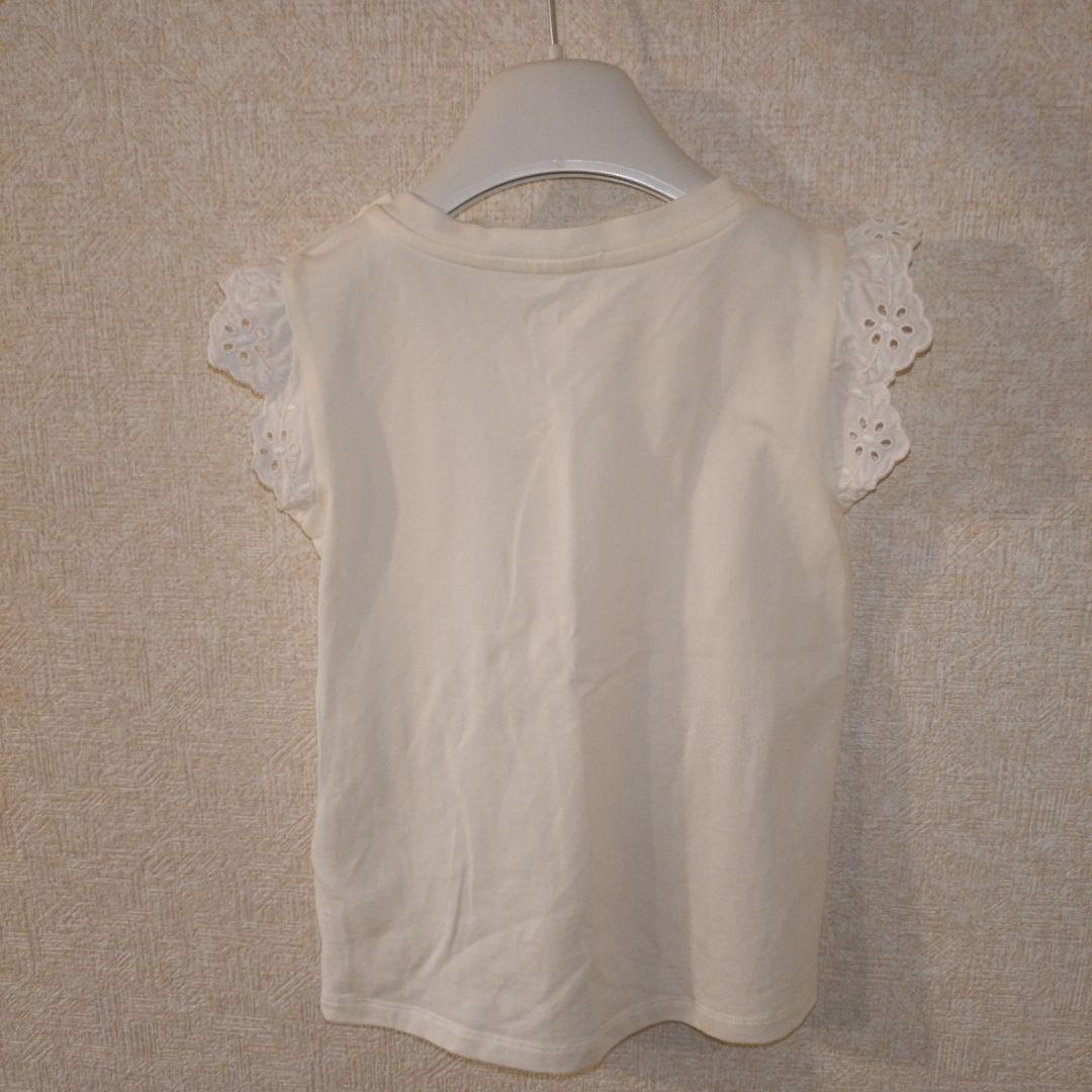 MONCLER ホワイト レース袖 トップス タグ、ハンガー付き