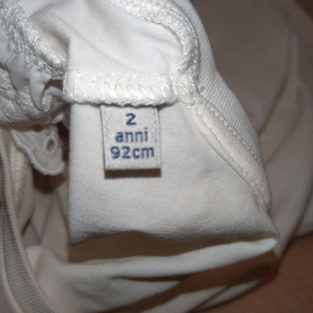 MONCLER ホワイト レース袖 トップス タグ、ハンガー付き