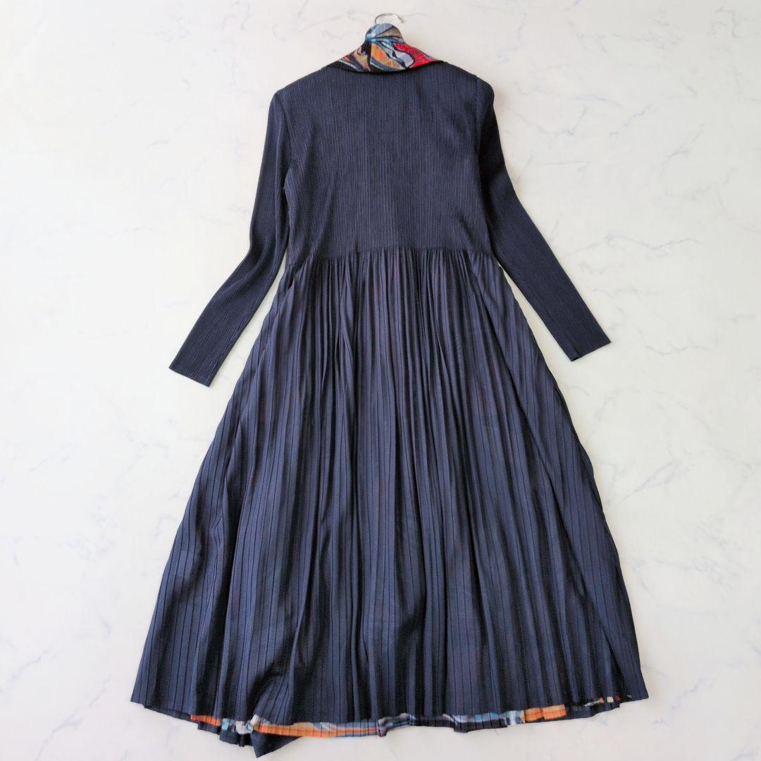 美品✨️BellchuYery ベルチュベリー プリーツワンピース M-L