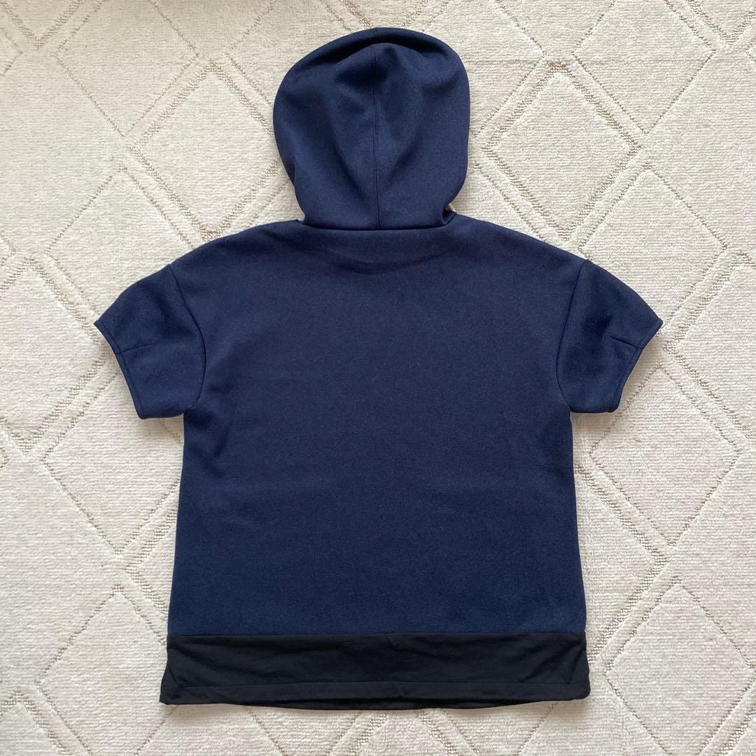 LANVIN SPORT ランバンスポール フード付半袖　ネイビー系 40