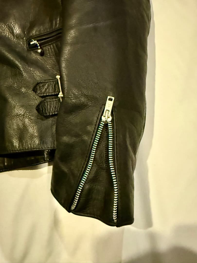 【美品】James Grose ボア ダブルライダースジャケット ホースレザー