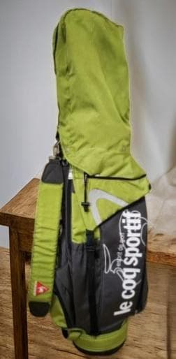 送料無料/超美品　le coq sportif ゴルフバッグ オリーブグリーン