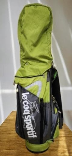 送料無料/超美品　le coq sportif ゴルフバッグ オリーブグリーン