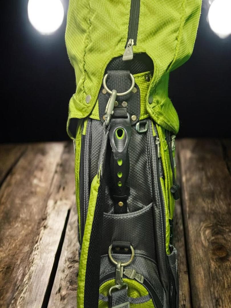 送料無料/超美品　le coq sportif ゴルフバッグ オリーブグリーン