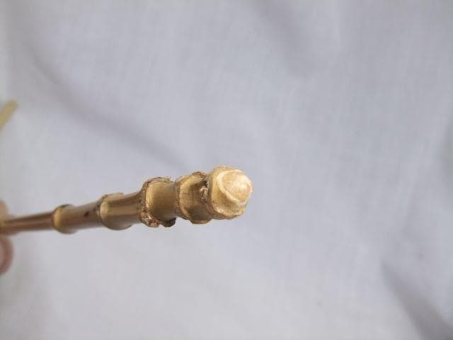 和竿　竹竿素材　根付き手元　タナゴ竿用