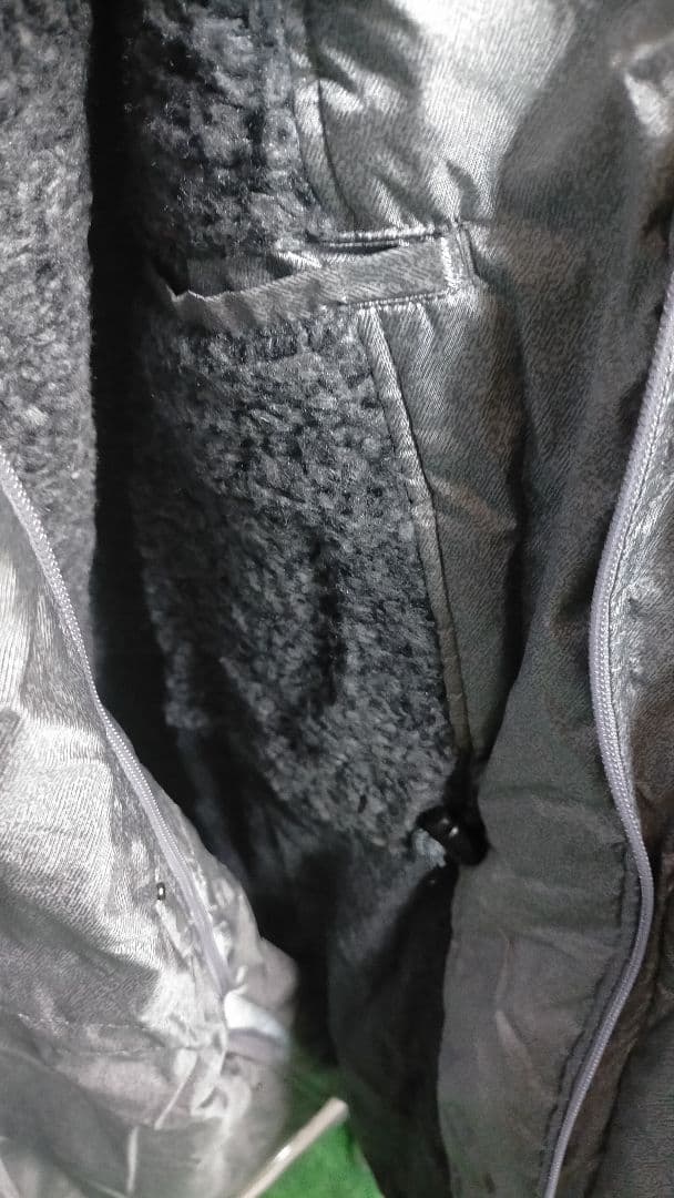 新品タグ付き！ナイキ ビンテージ00s y2k メタリック裏地ボアベンチコート