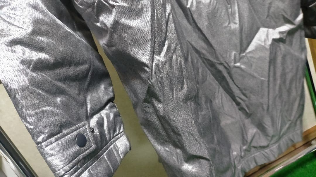 新品タグ付き！ナイキ ビンテージ00s y2k メタリック裏地ボアベンチコート