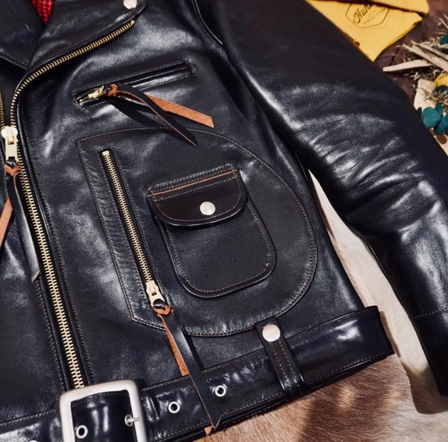 完全復刻版BUCO J-24モデル 上質茶芯ホースハイド ライダースジャケット