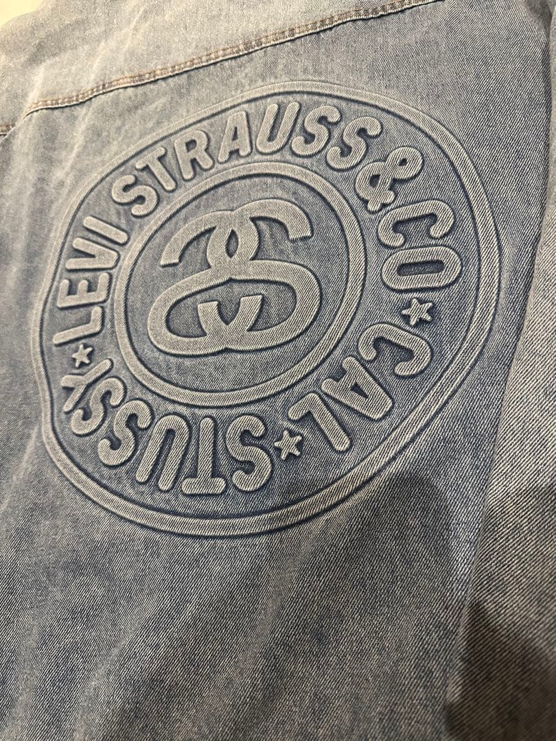 Stussy × LEVI'S Embossed Denim Jacket