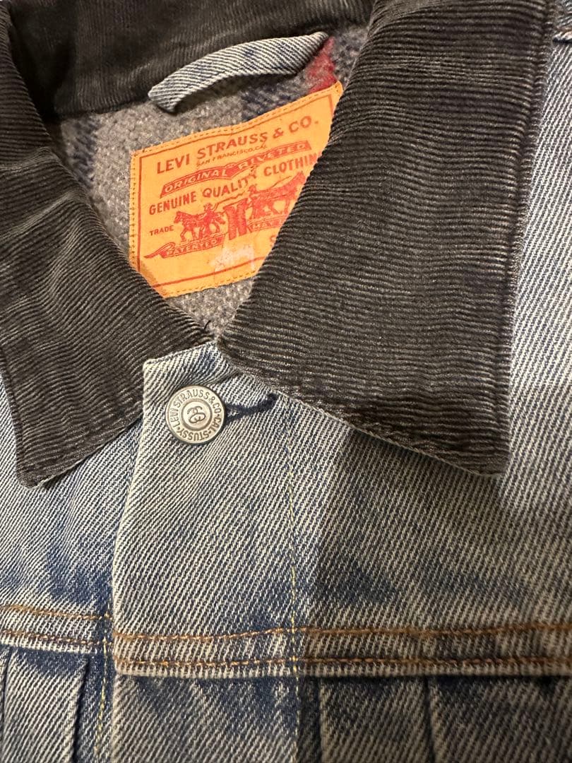 Stussy × LEVI'S Embossed Denim Jacket