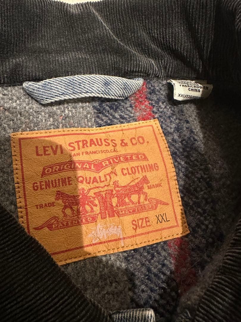 Stussy × LEVI'S Embossed Denim Jacket