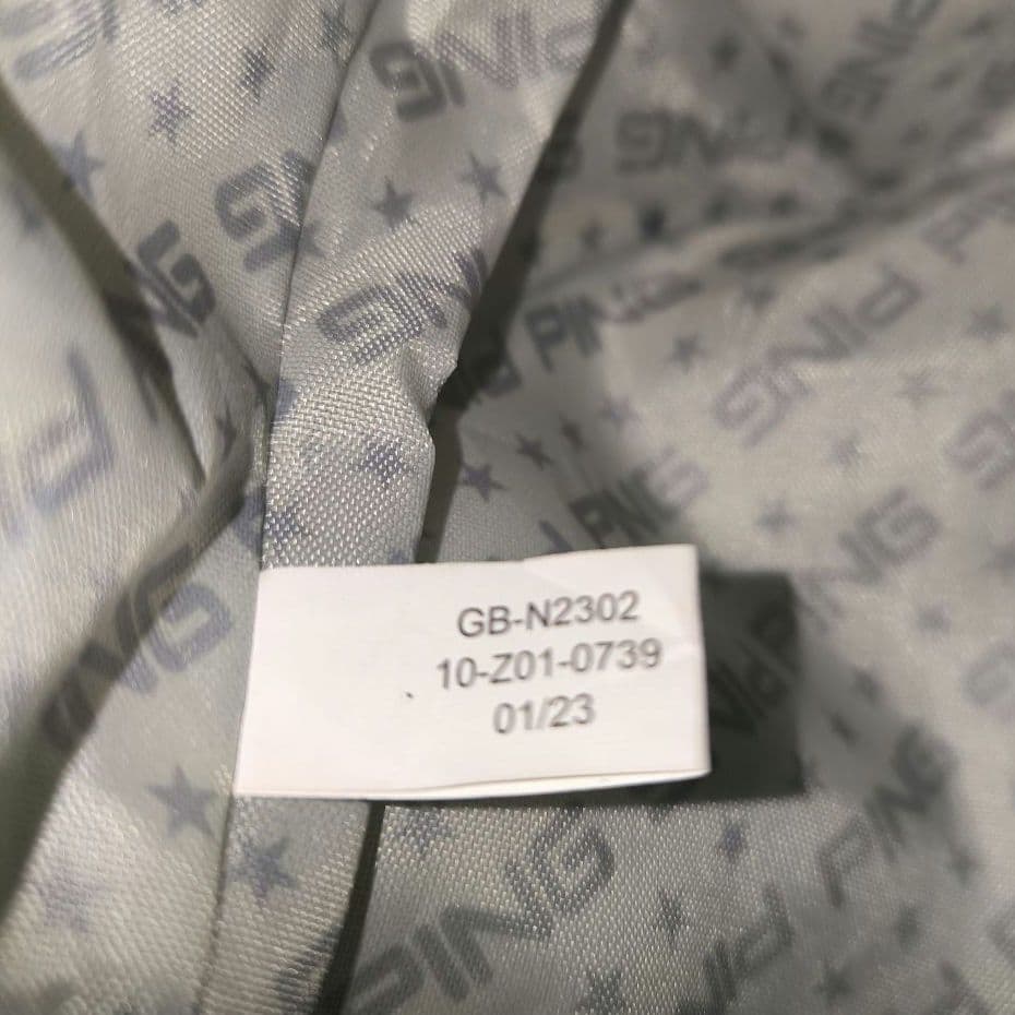 PING ピン　カジュアルラウンドトート　カートバック　赤×ネイビー