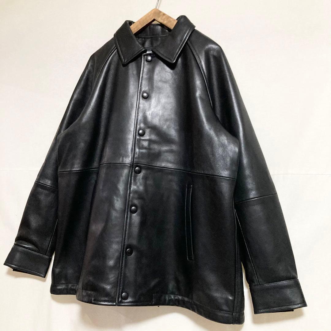 サイズ3！BRUNABOINNE レザーコーチジャケット