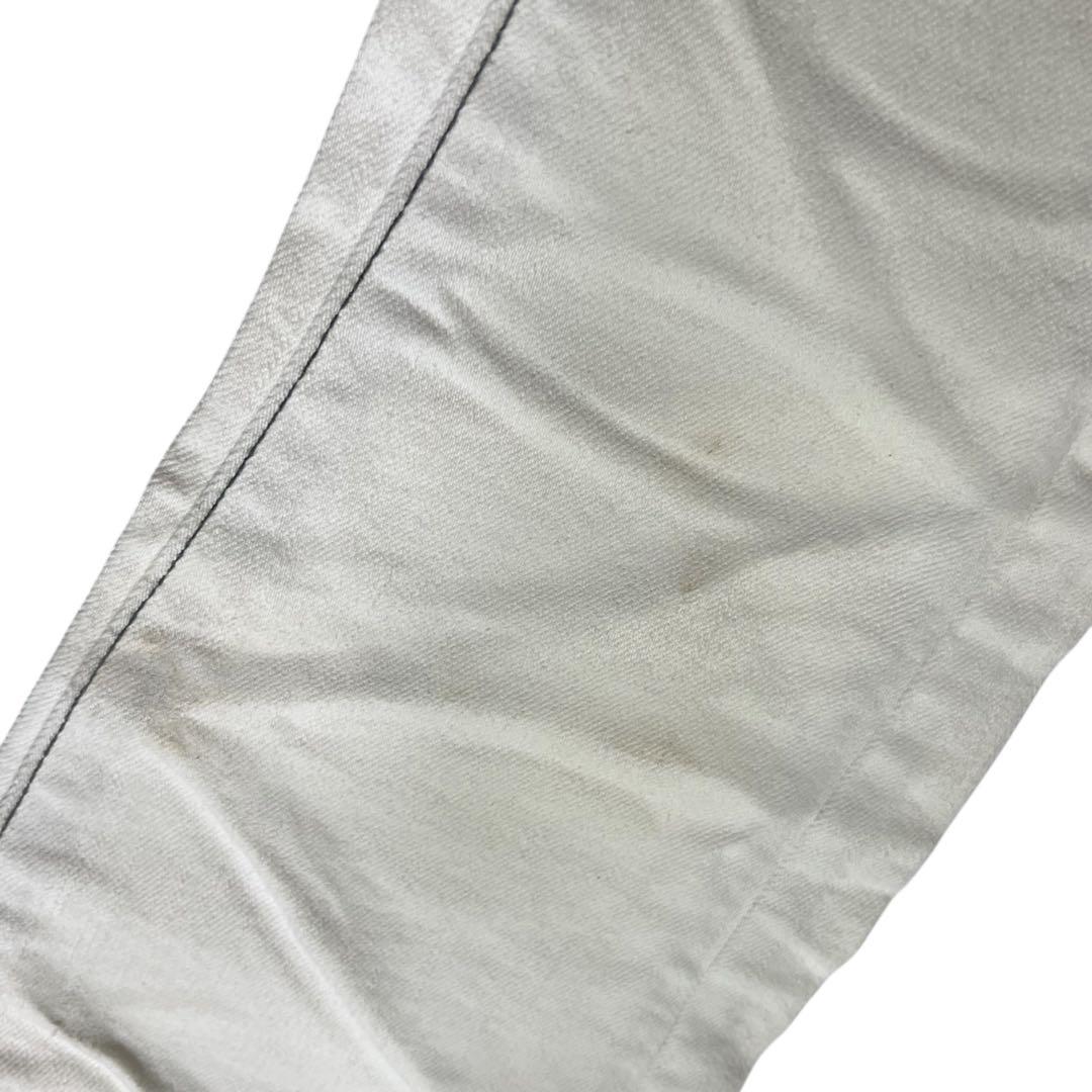 JOHNNY WOLF 裾ZIP ホワイト　スキニー　Mサイズ