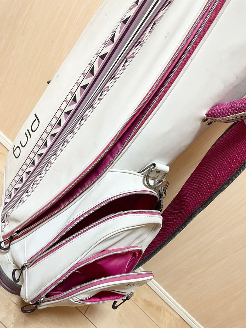 ping G Le キャディバッグ ホワイト/ピンク