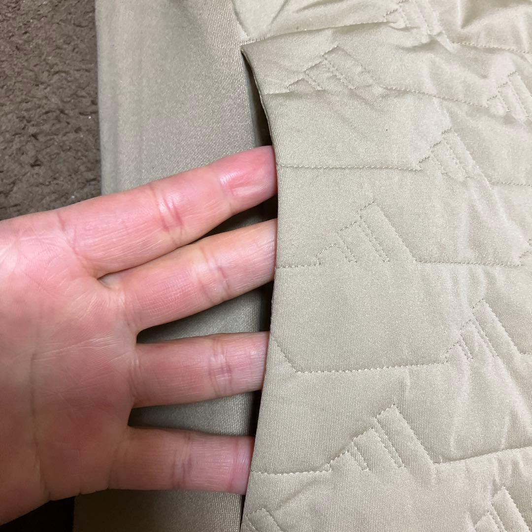 アディダスゴルフベージュ キルティングジャケット レディース