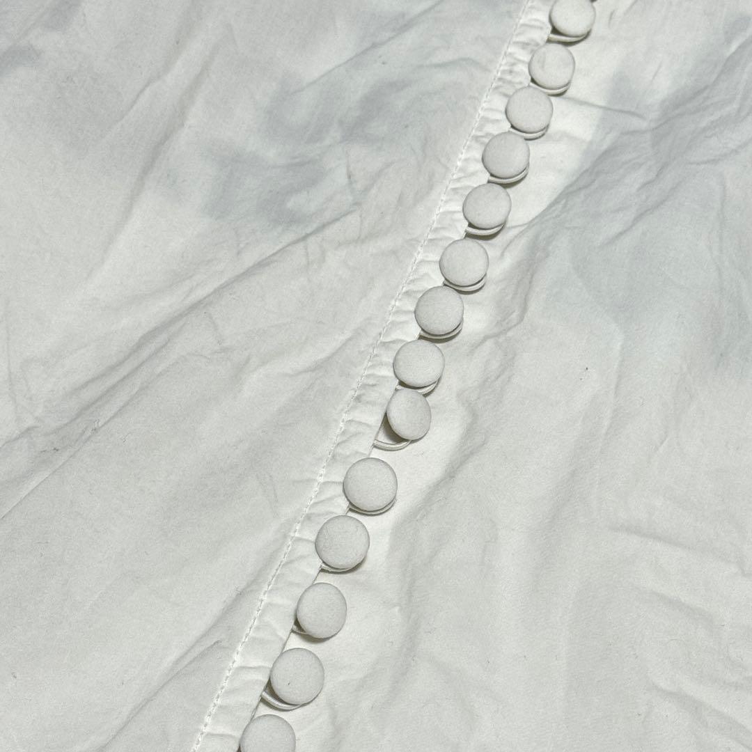 MM6 マルジェラ　エイズ　長袖シャツ　チャイナボタン　バックプリント　白　38