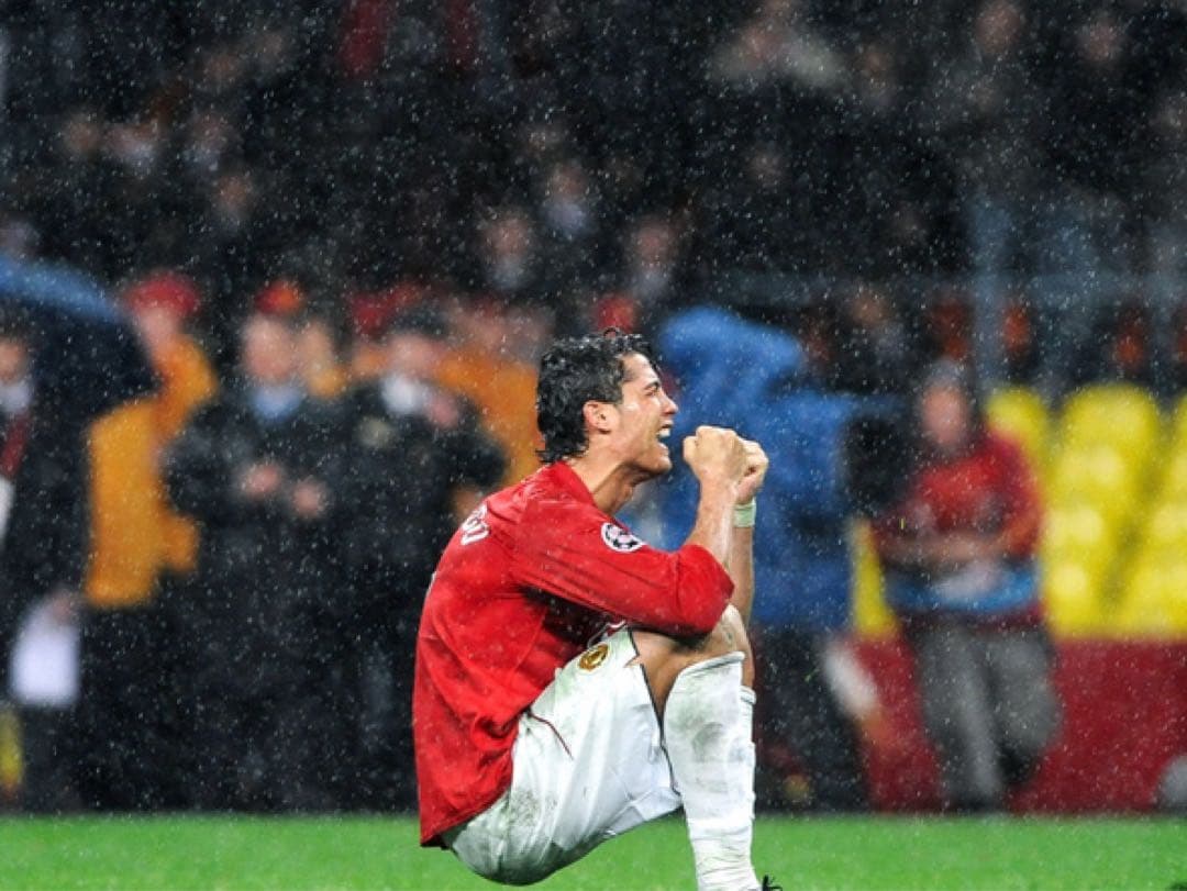 ロナウド　ユニフォーム　マンチェスターユナイテッド　CL決勝　長袖　ほぼ新品