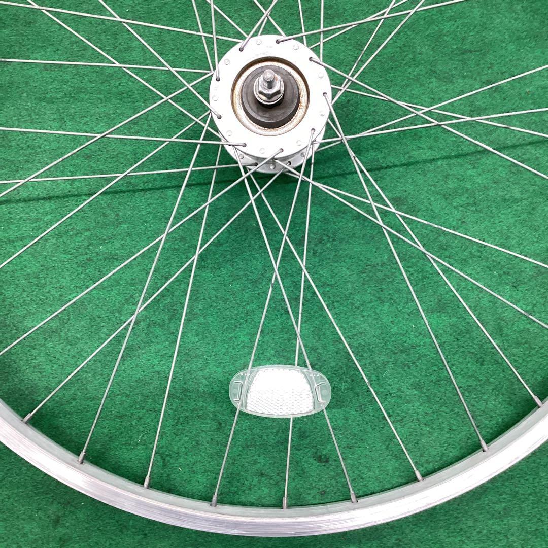 アルミリム　前輪 26x1-3/8 ハブダイナモ 26インチ　j2端子