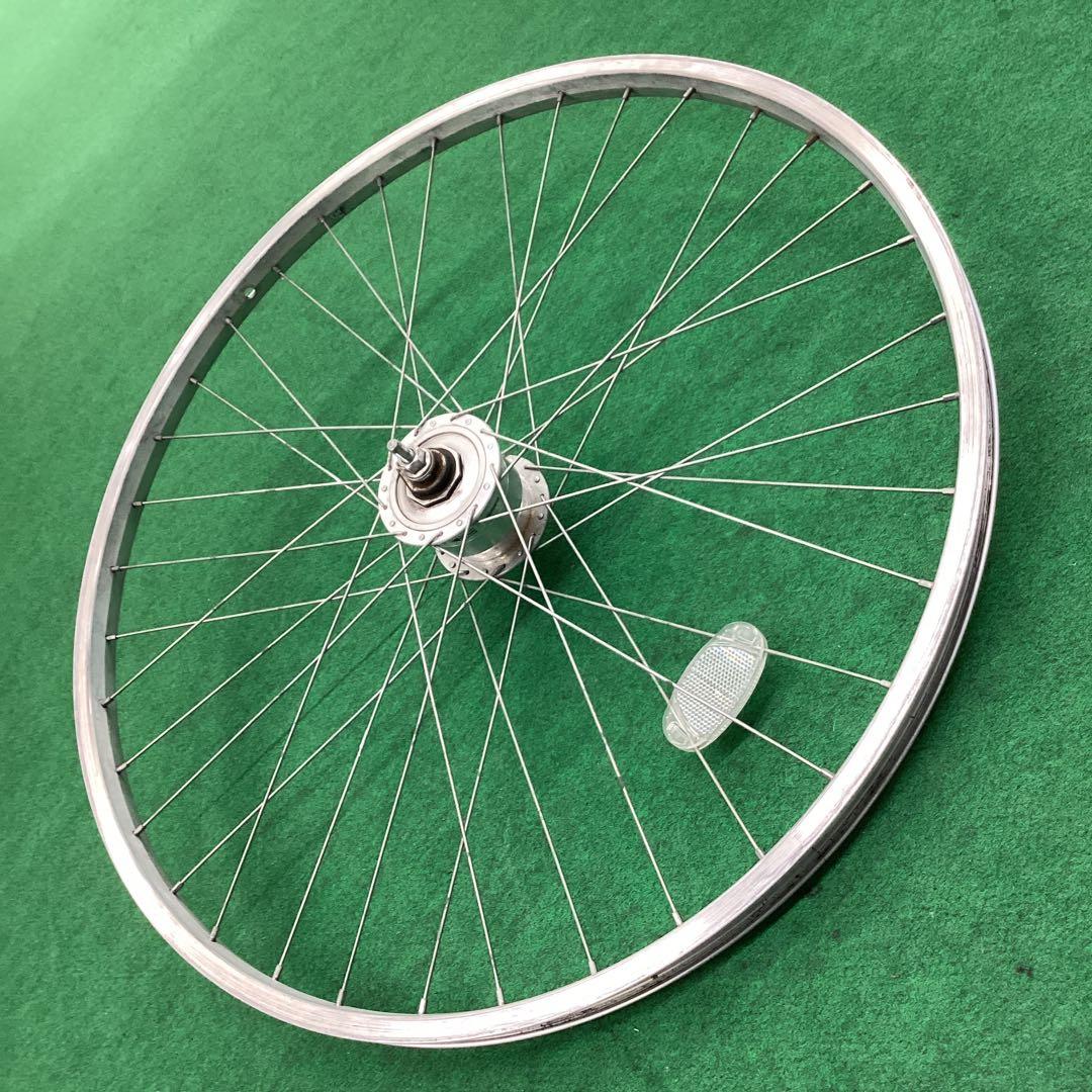 アルミリム　前輪 26x1-3/8 ハブダイナモ 26インチ　j2端子