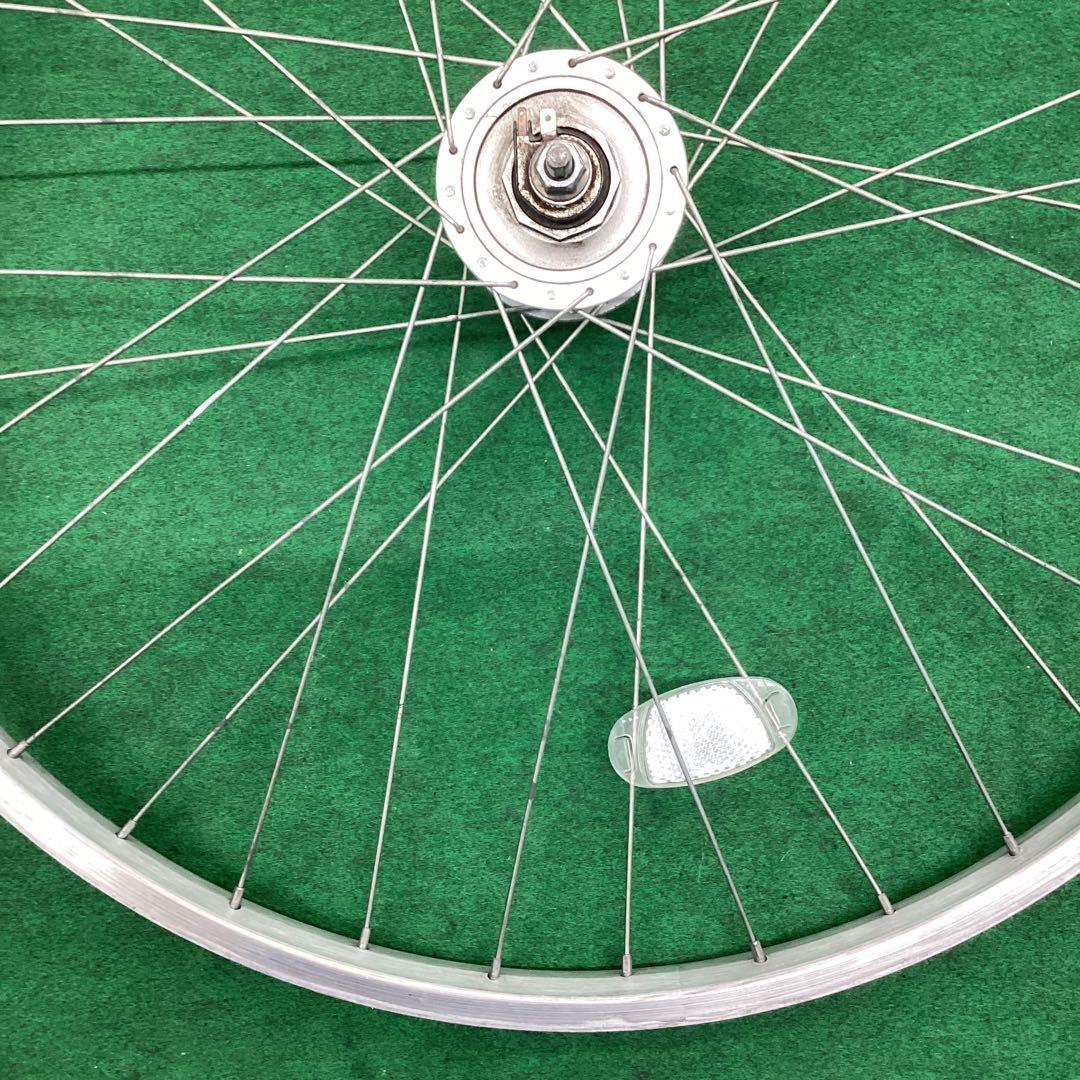 アルミリム　前輪 26x1-3/8 ハブダイナモ 26インチ　j2端子