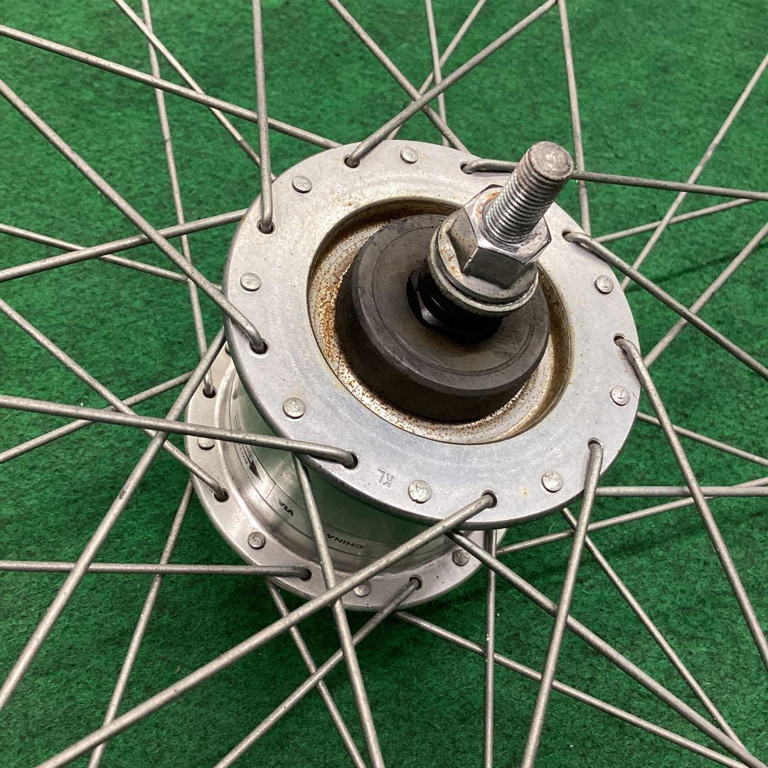 アルミリム　前輪 26x1-3/8 ハブダイナモ 26インチ　j2端子