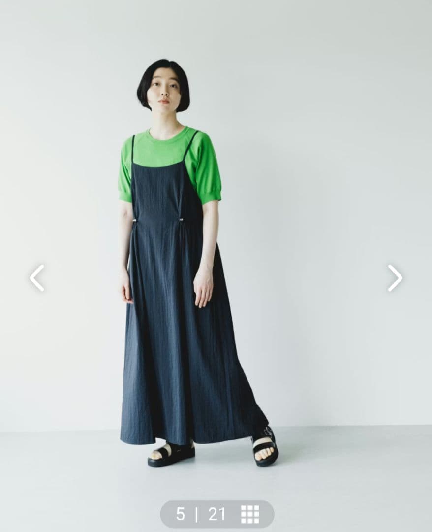 北欧暮らしの道具店＊ナイロンのキャミソールワンピース