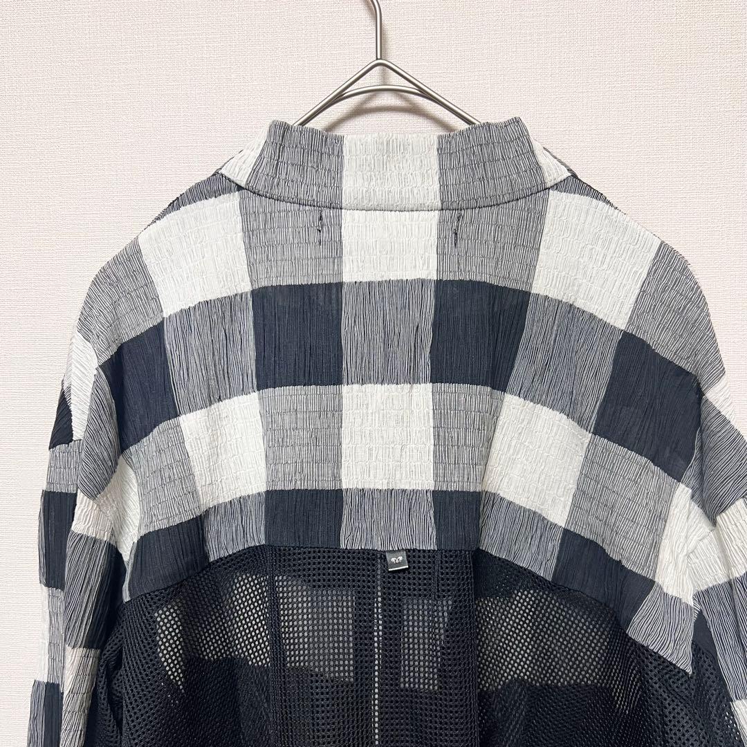 新品 MUNITALP フリーサイズ チェック ジップアップ ブルゾン ゴルフ