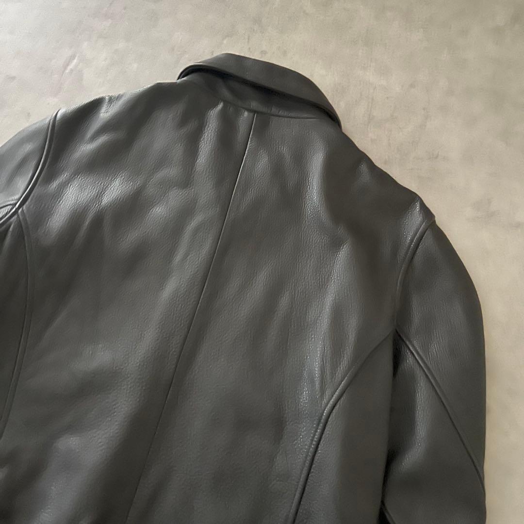 Eddie Bauer エディーバウアー レザー シングル ジャケット ブラック