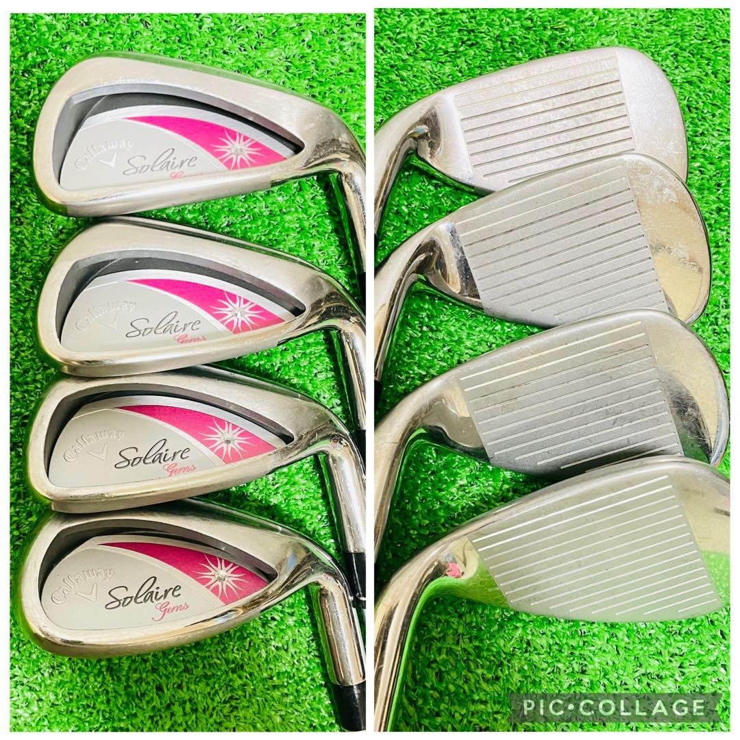 美品　キャロウェイ ソレイユ gems レディースクラブセット 8本 L 初心者