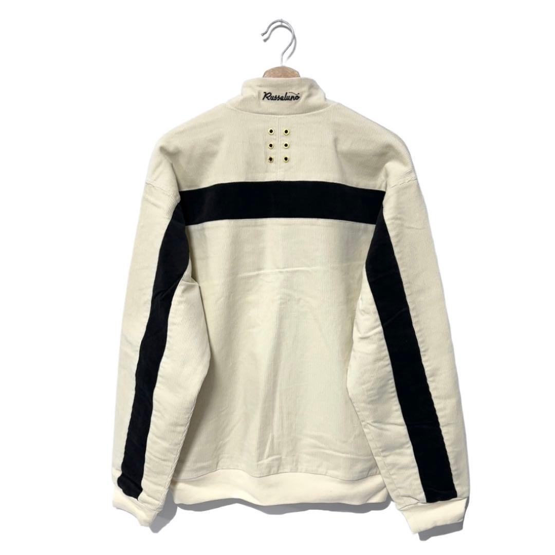 ラッセルノ ゴルフ キャディーバッグ コーデュロイ アノラック ホワイト L 5