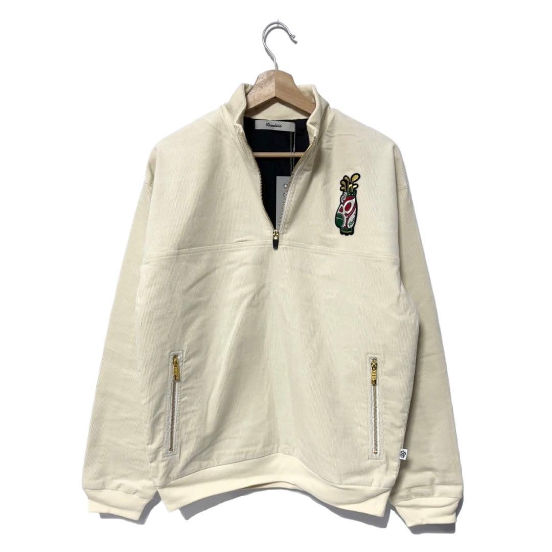 ラッセルノ ゴルフ キャディーバッグ コーデュロイ アノラック ホワイト L 5