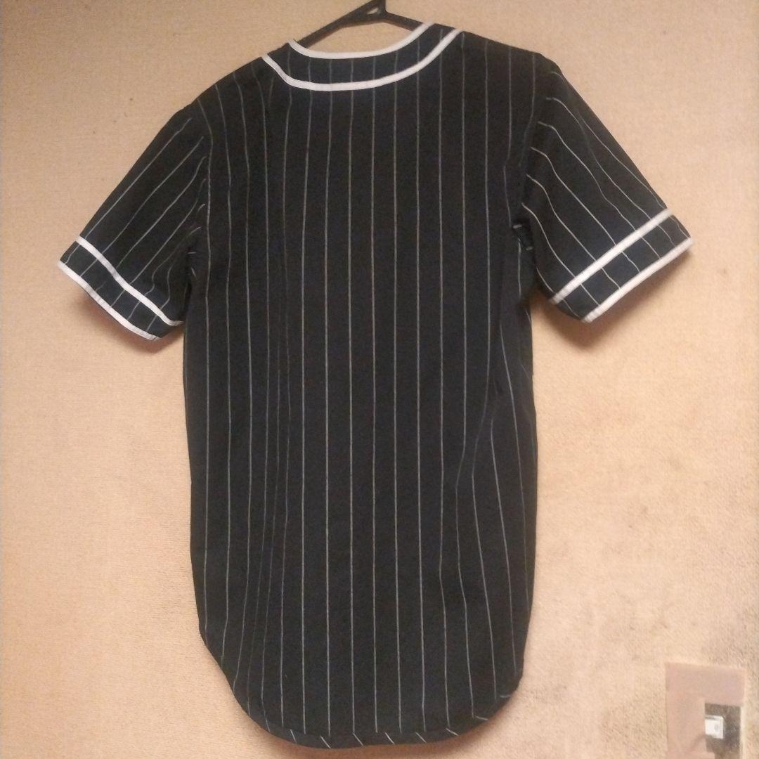 Supreme 12ss ストライプ ベースボールシャツ M