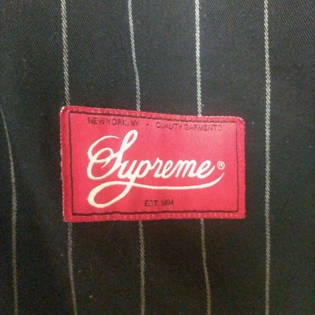 Supreme 12ss ストライプ ベースボールシャツ M
