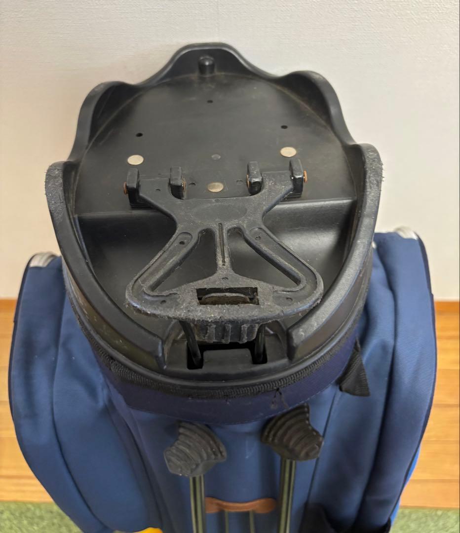 Rough & Swell スタンドゴルフバッグ ネイビー/イエロー