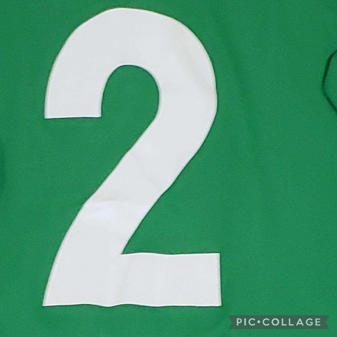 東京ヴェルディ　背番号2　ユニホーム　ATHLETA　エンブレムパッチ刺繍　Ｍ