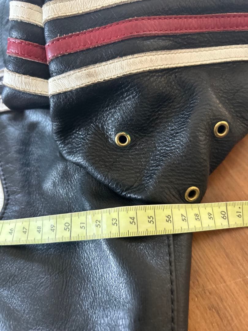 【稀少サイズ】美品 40vanson レザー ライダースジャケット バンソン 革
