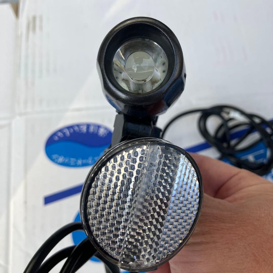 Panasonic 自転車用ライト NKL780と手元スイッチとセンサー線の3点