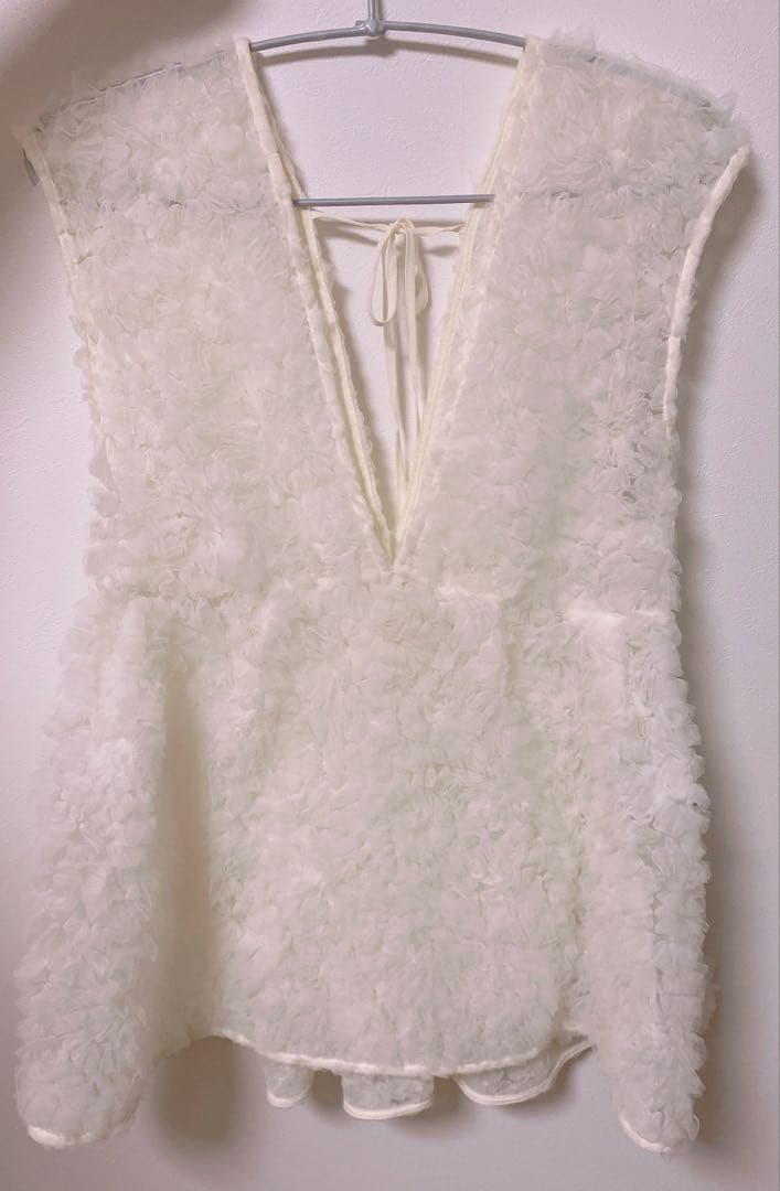 【美品】Mystrada デコラチュールブラウス　ペプラムトップス