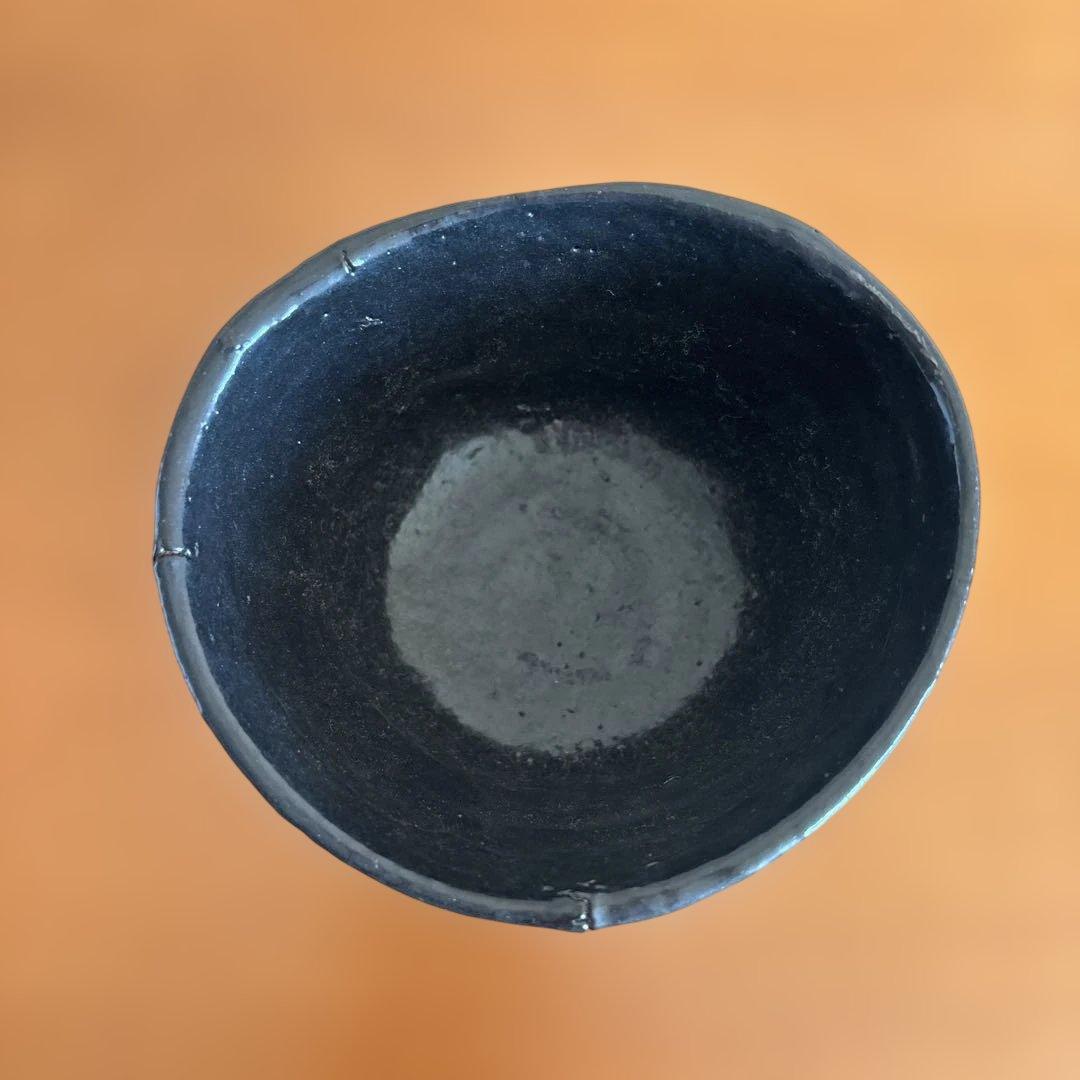 内田鋼一氏作品 黒色抹茶碗