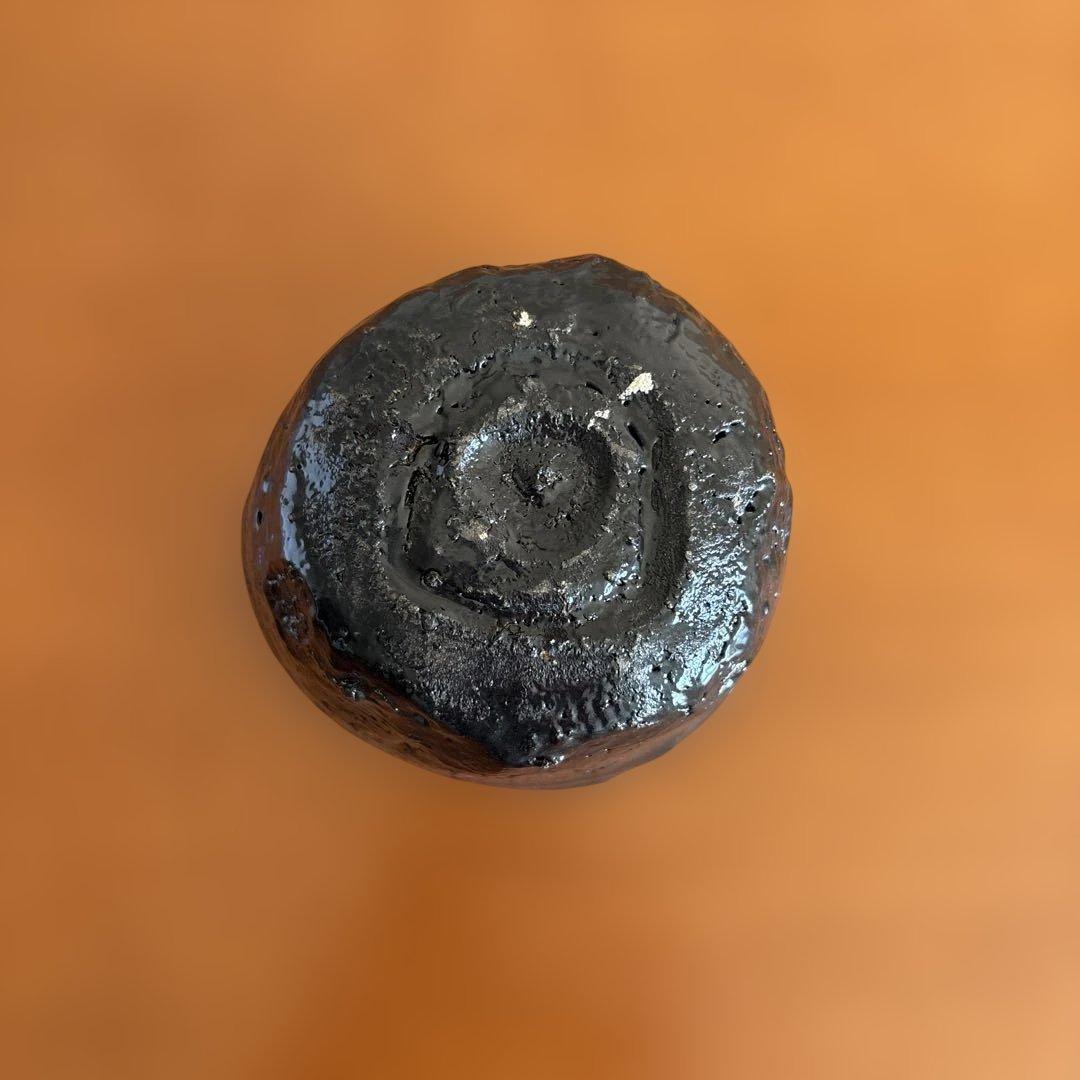 内田鋼一氏作品 黒色抹茶碗