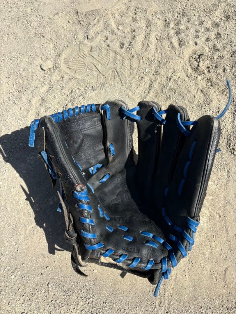 Wilson 硬式野球グローブ 黒/青　オーダー