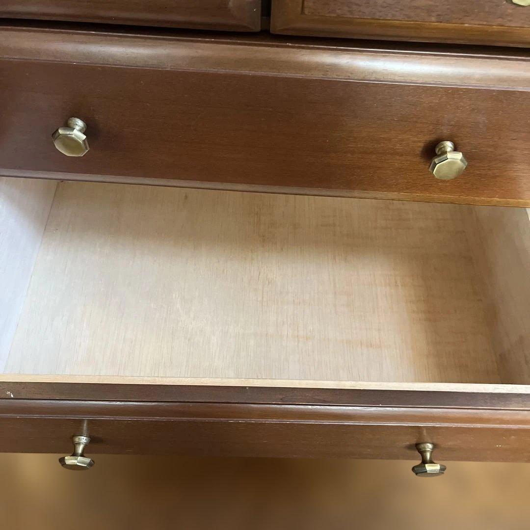 天然木　4段チェスト　アンティーク