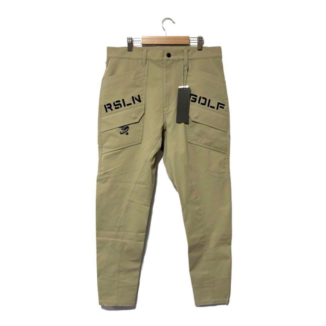 ラッセルノ ゴルフ ロゴ ストレッチ ジョガー ロングパンツ ベージュ XL 6