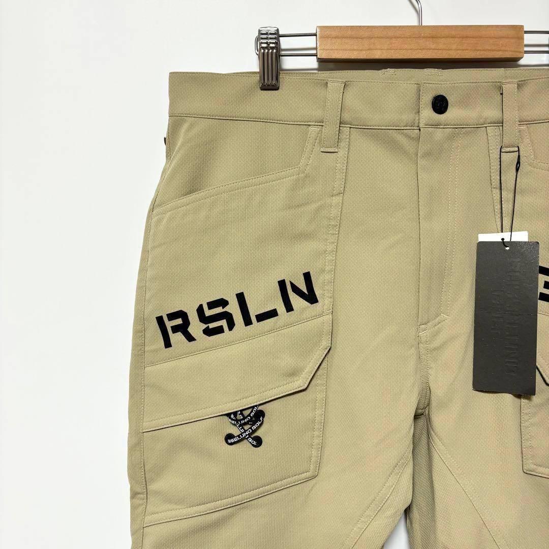 ラッセルノ ゴルフ ロゴ ストレッチ ジョガー ロングパンツ ベージュ XL 6