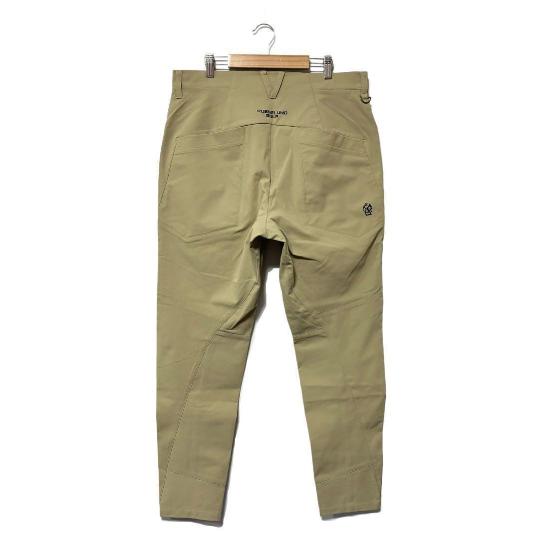 ラッセルノ ゴルフ ロゴ ストレッチ ジョガー ロングパンツ ベージュ XL 6