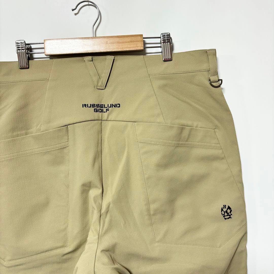 ラッセルノ ゴルフ ロゴ ストレッチ ジョガー ロングパンツ ベージュ XL 6