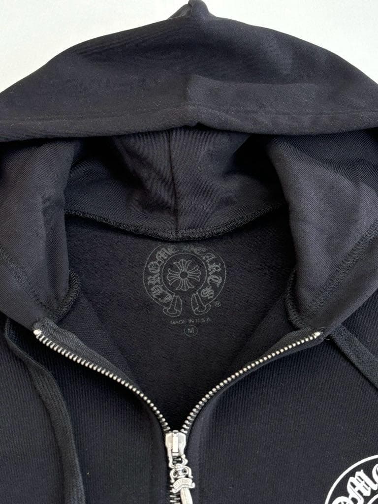 クロムハーツ ジップパーカー ブラック　Mサイズ