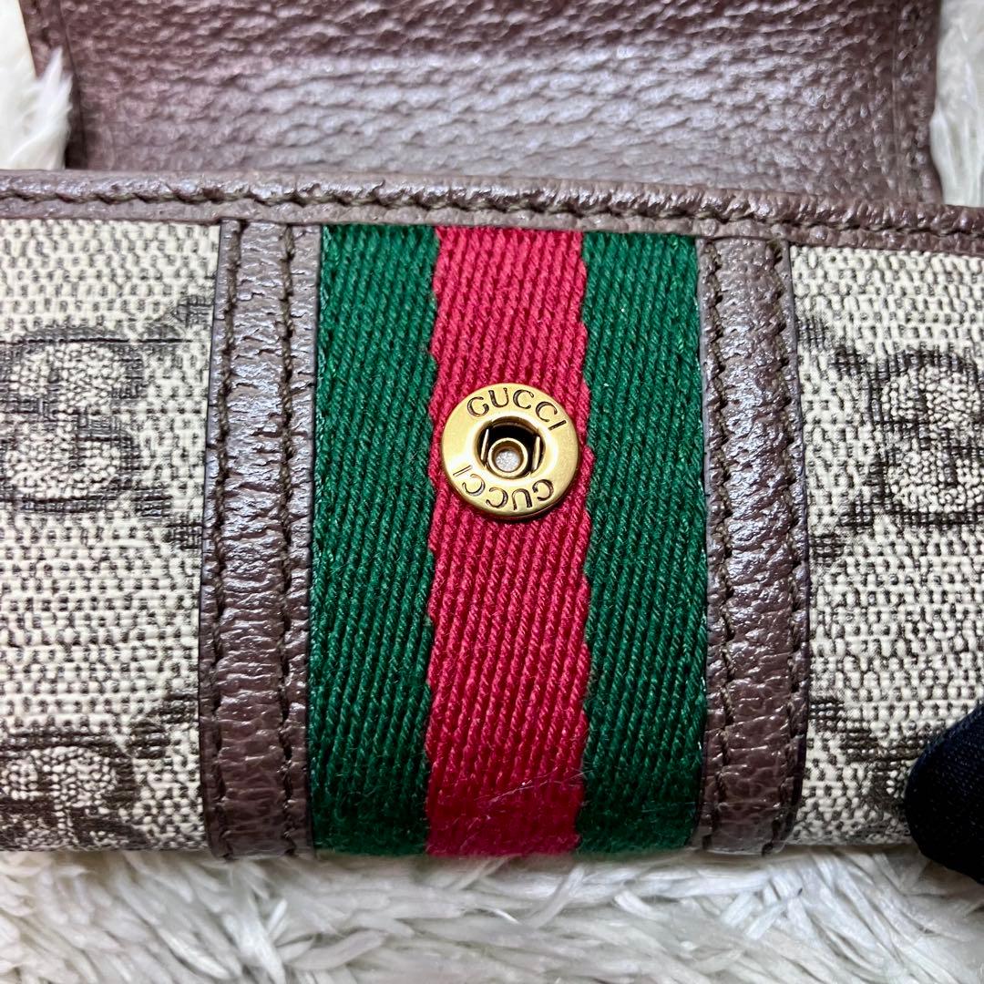箱付き極美品✨GUCCI 6連キーケース オフディア マーモント シェリーライン