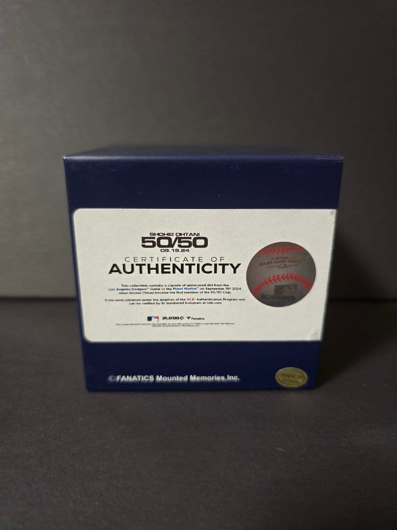 大谷翔平 50/50 ドジャース クリスタルボール 砂 公式記念品